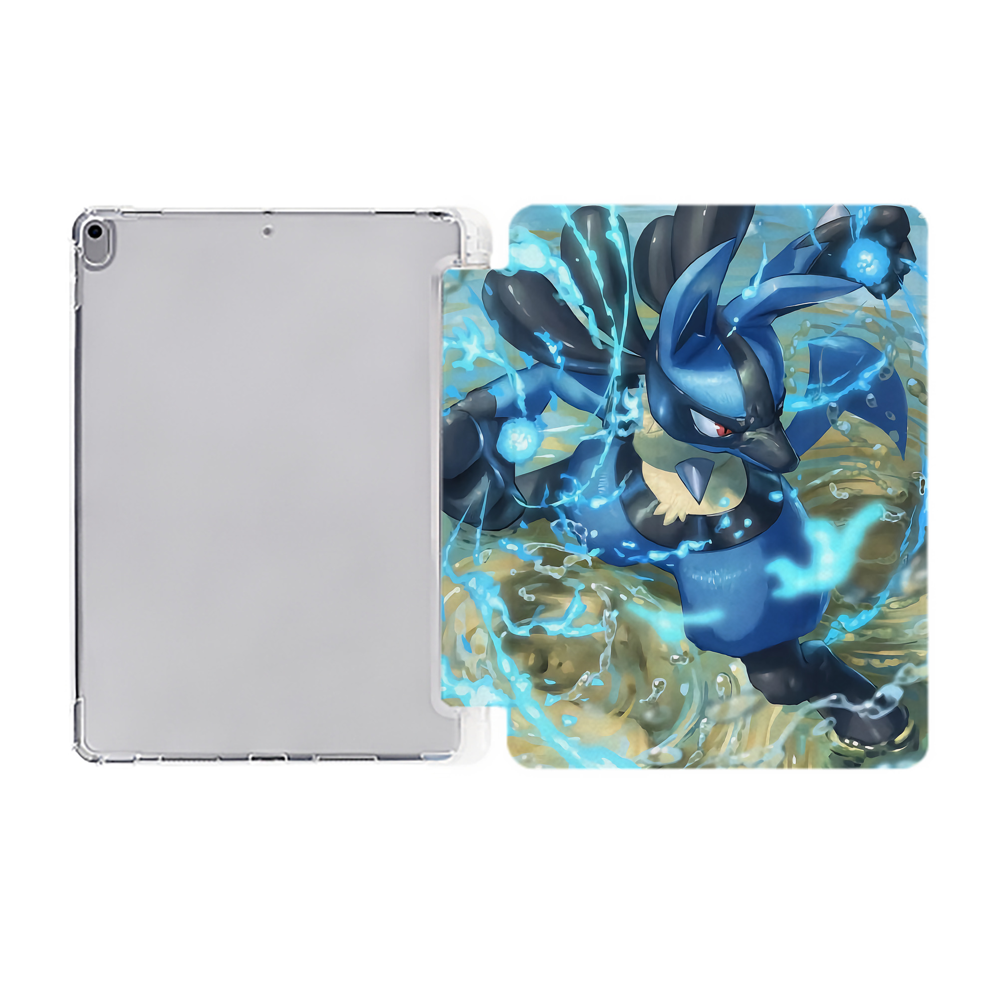（画像用） ポケットモンスター Pokémon IPad ケース ペン収納付き 三つ折りスタンド PUレザー×シリコン 対応機種9.5/10.5/10.9インチ